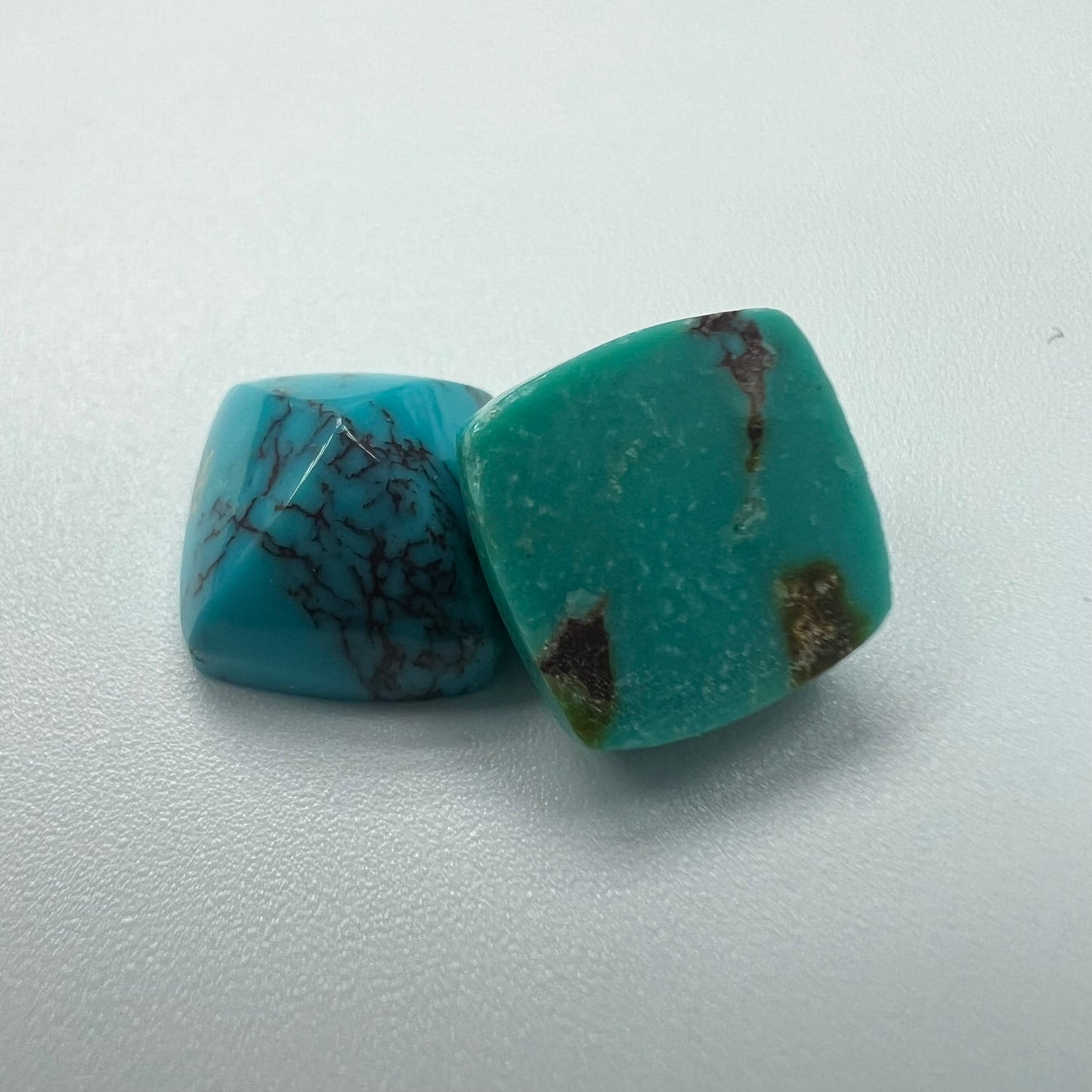 Turquoise Square Pyramid Loose Piece 10mm
