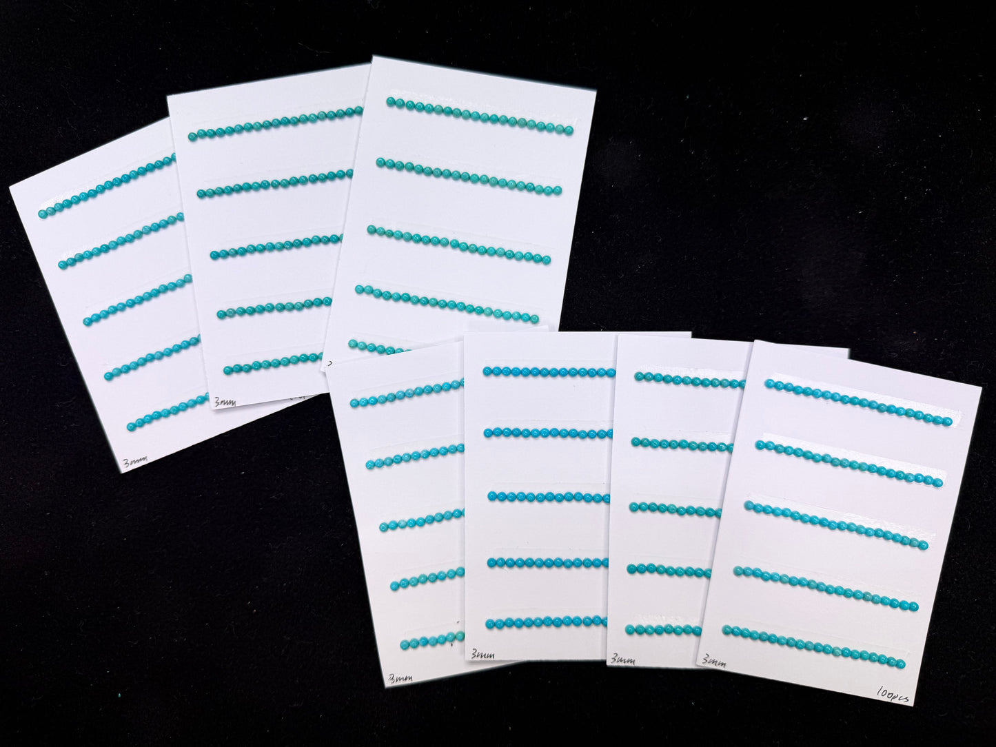 (Top+) Turquoise Round Cab 2mm 3mm
