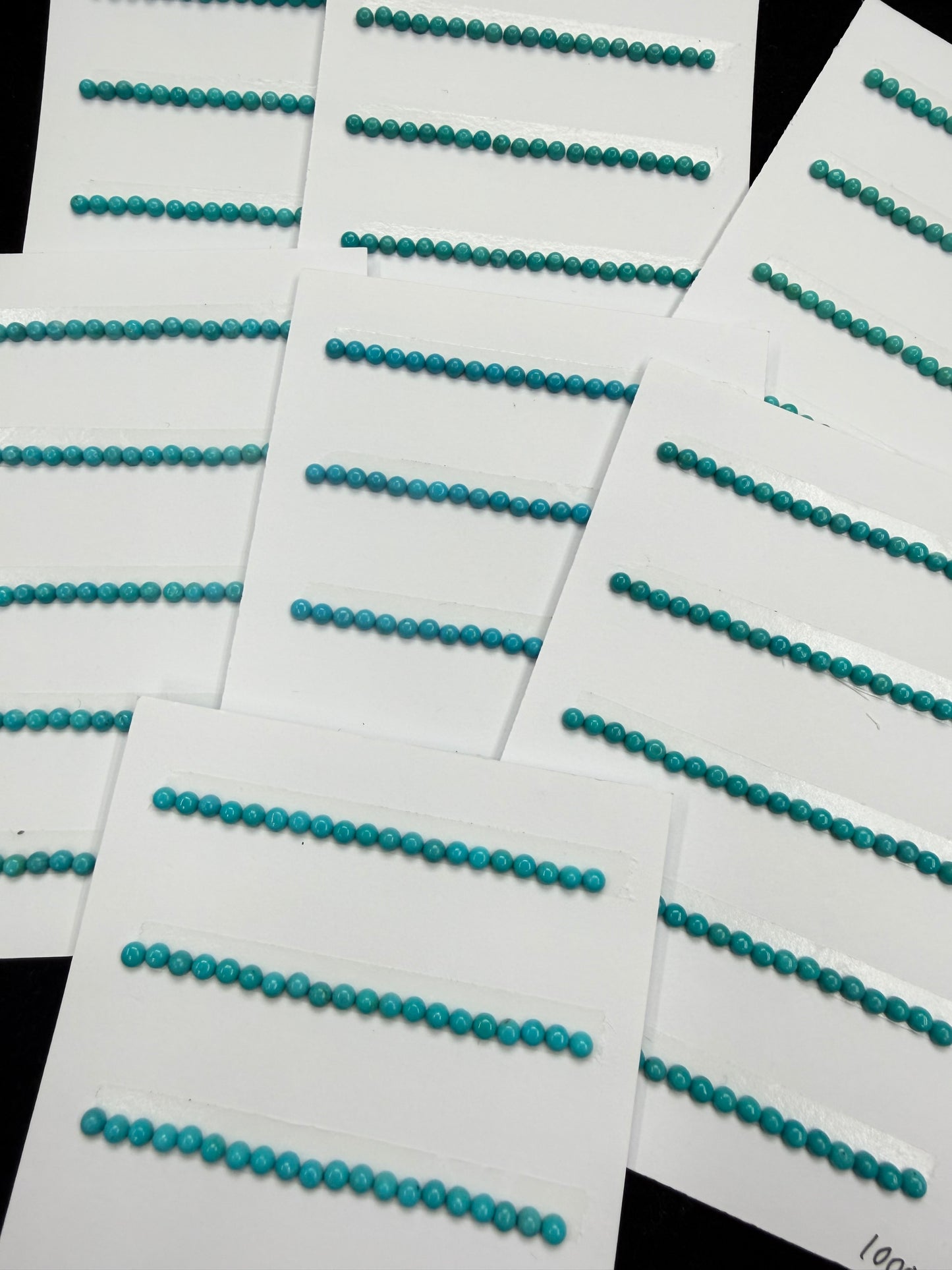 (Top+) Turquoise Round Cab 2mm 3mm