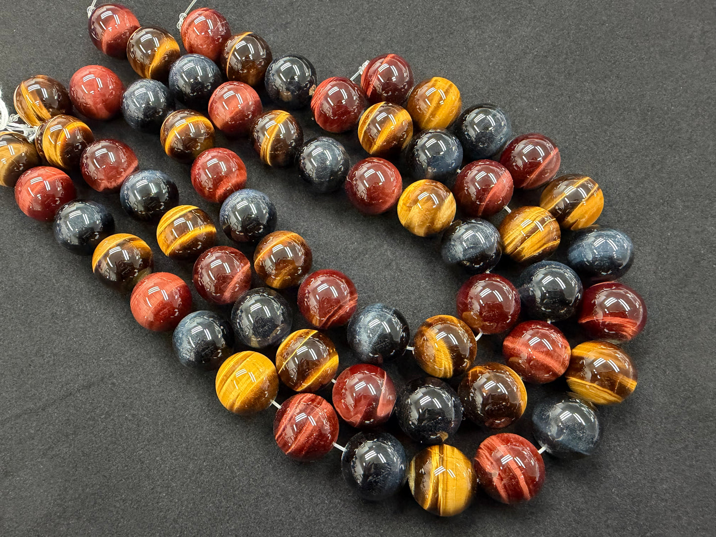 Tiger Eyes Round Beads Strands 16-20mm