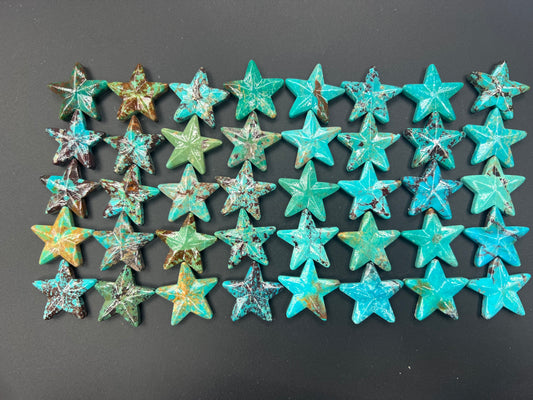 Turquoise Star Loose Piece 28mm