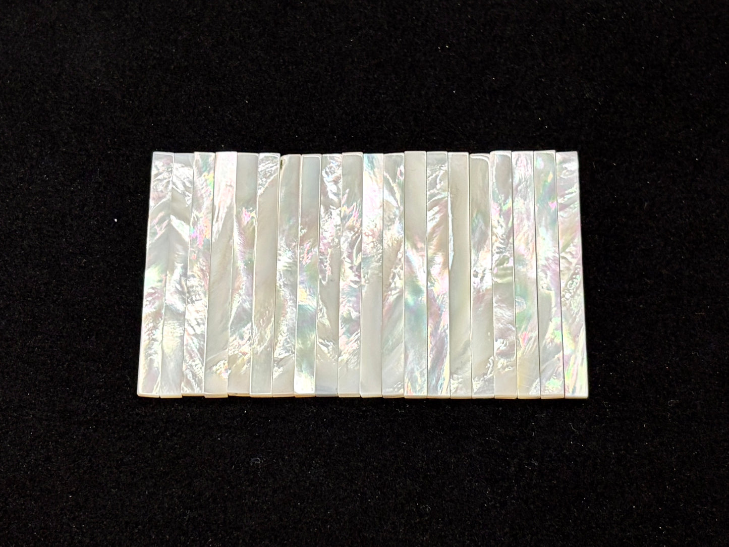 Natural White Mother Of Pearl Shell Rectangle Slice 4x50mm