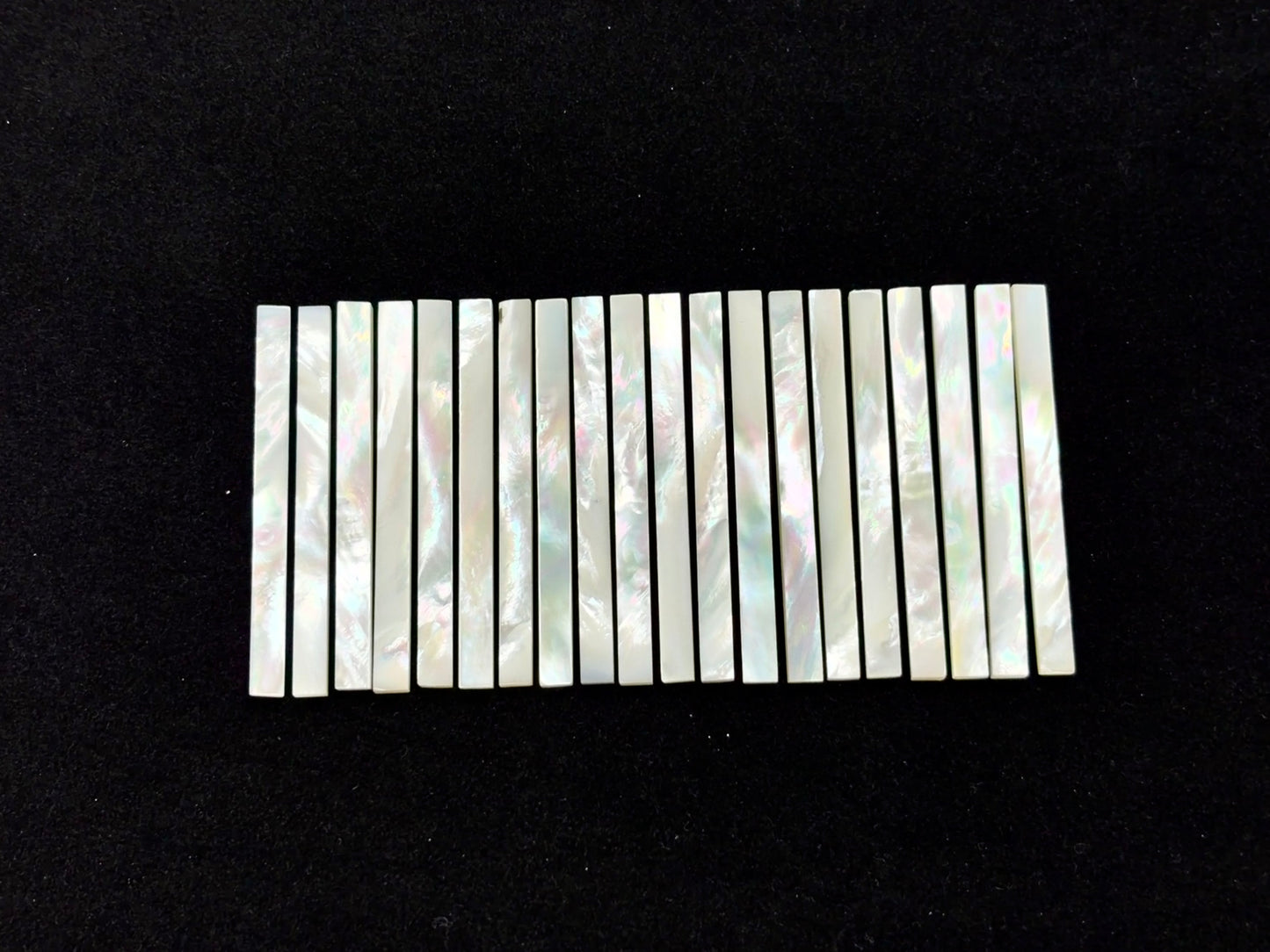 Natural White Mother Of Pearl Shell Rectangle Slice 4x50mm