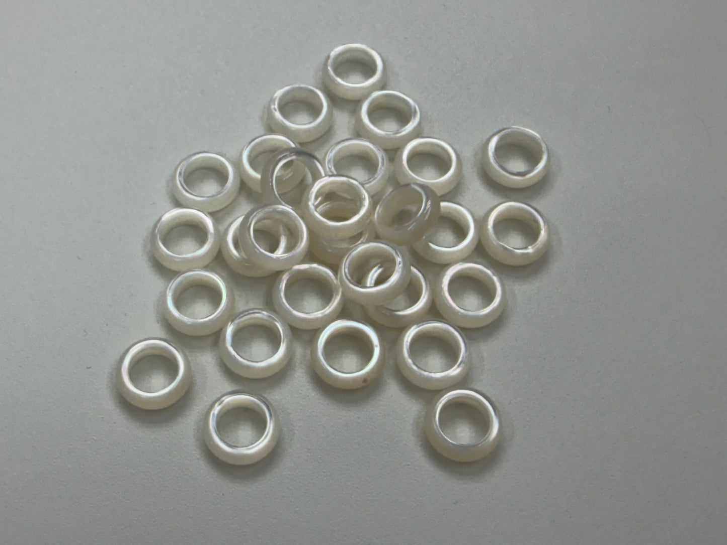 White Mother Of Pearl Ring S/M/L Size