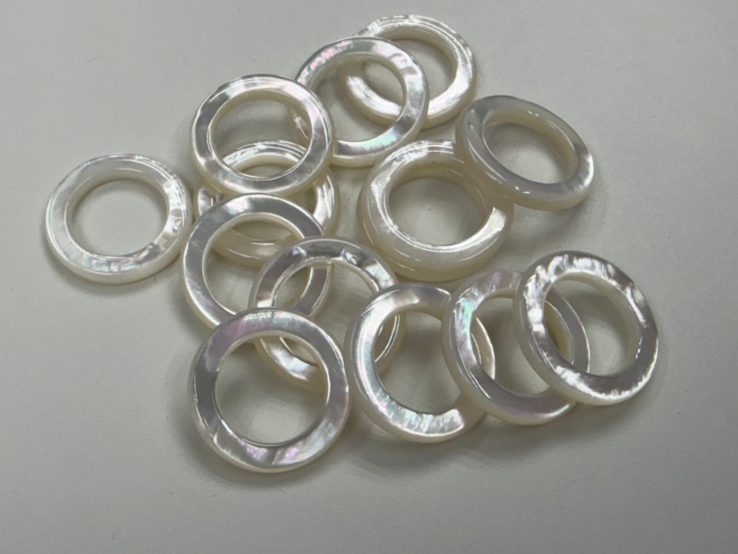White Mother Of Pearl Ring S/M/L Size