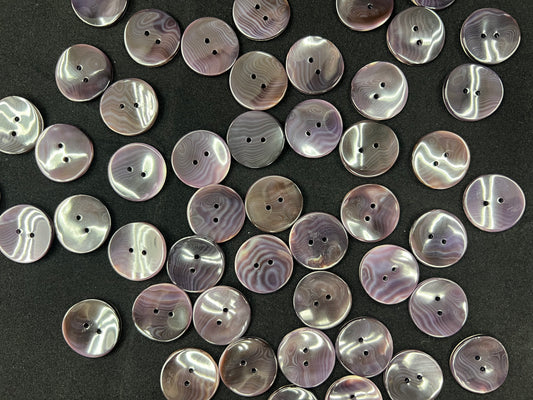Top Quality Wampum Shell Purple Round Button Loose Piece 25mm