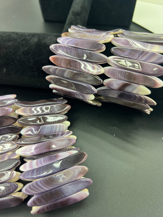 Natural Wampum Wrist Band Bracelet