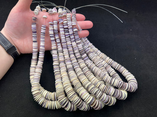 Natural Wampum Graduated 8-16mm