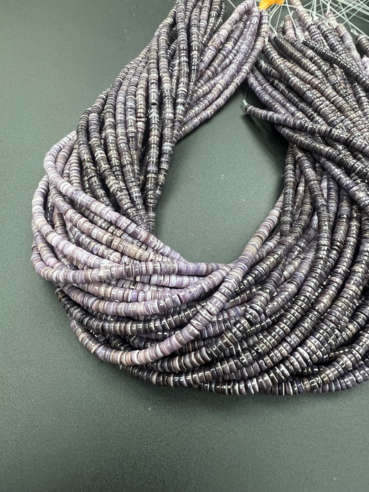 Top Quality Wampum Shell Heishi Strand 4mm