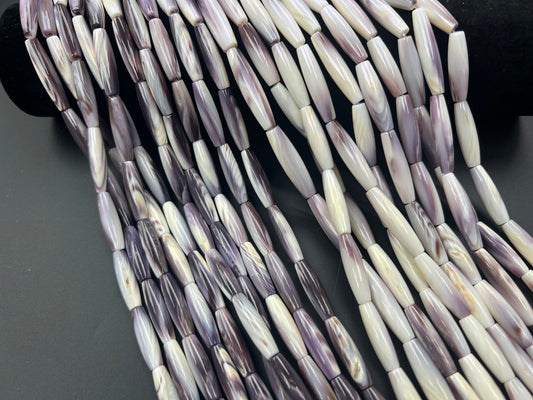 Wampum Hair Pipe Beads Strand