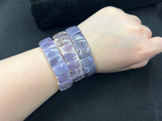 Wampum Rectangle Bracelet 10x15mm