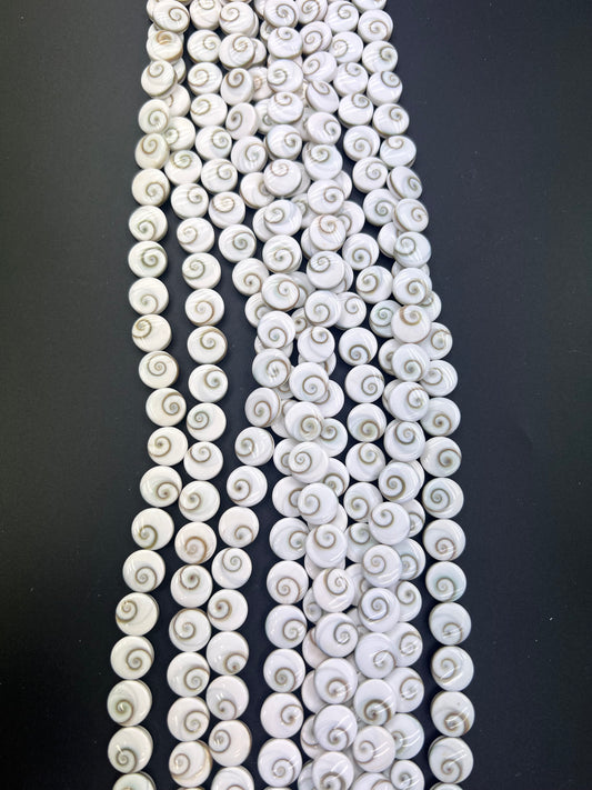 (Wholesale) Shiva Eyes Shell Round Shape Beads 12mm