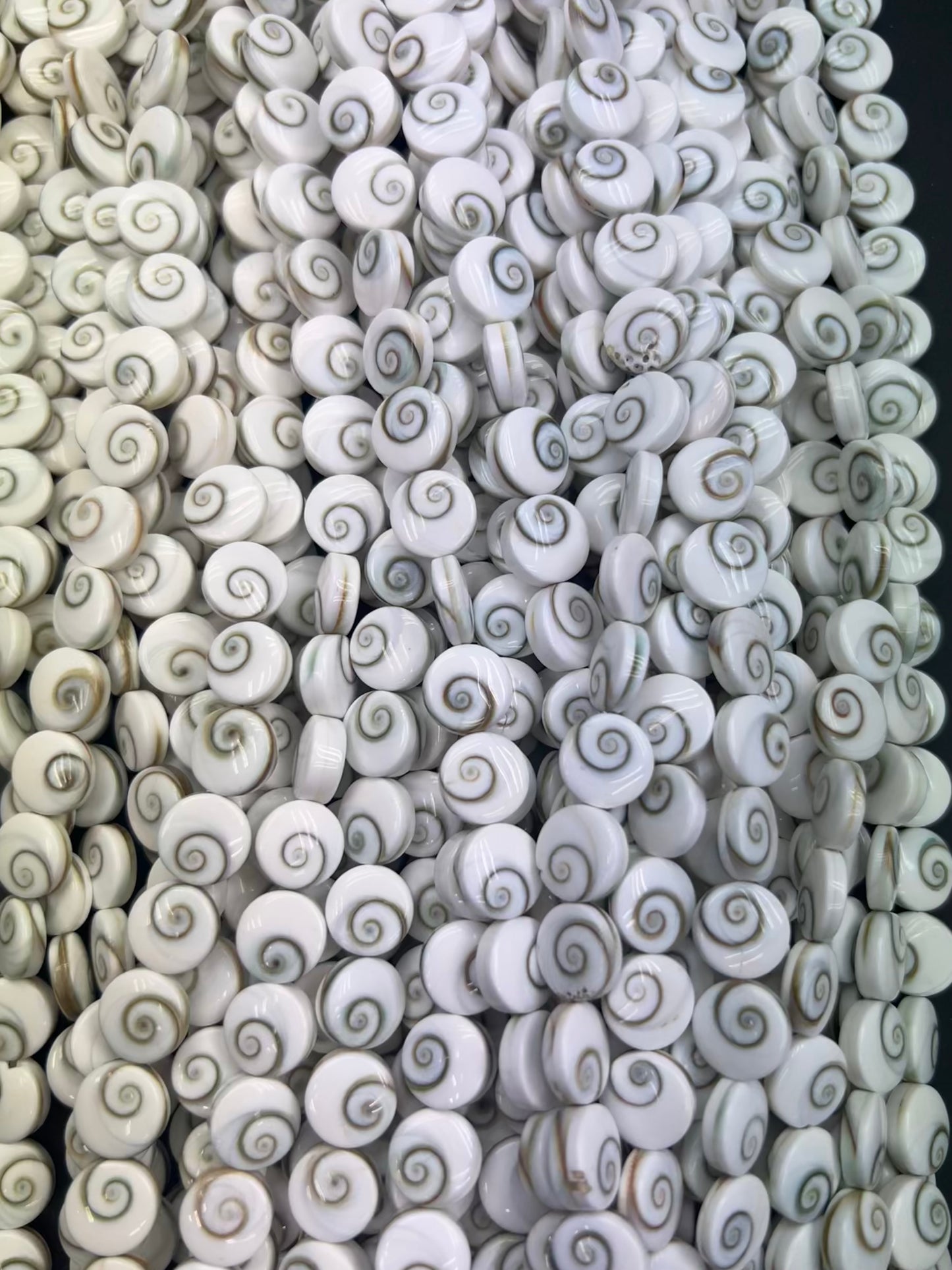 (Wholesale) Shiva Eyes Shell Round Shape Beads 12mm