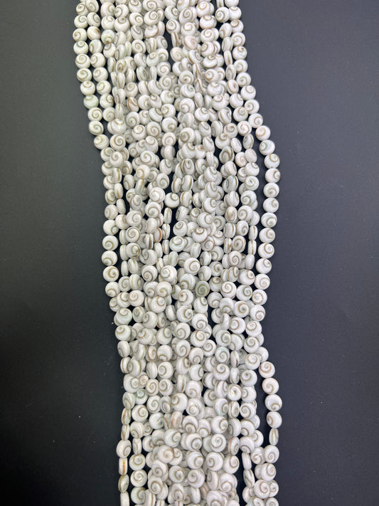 (Wholesale) Shiva Eyes Shell Round Shape Beads 8mm