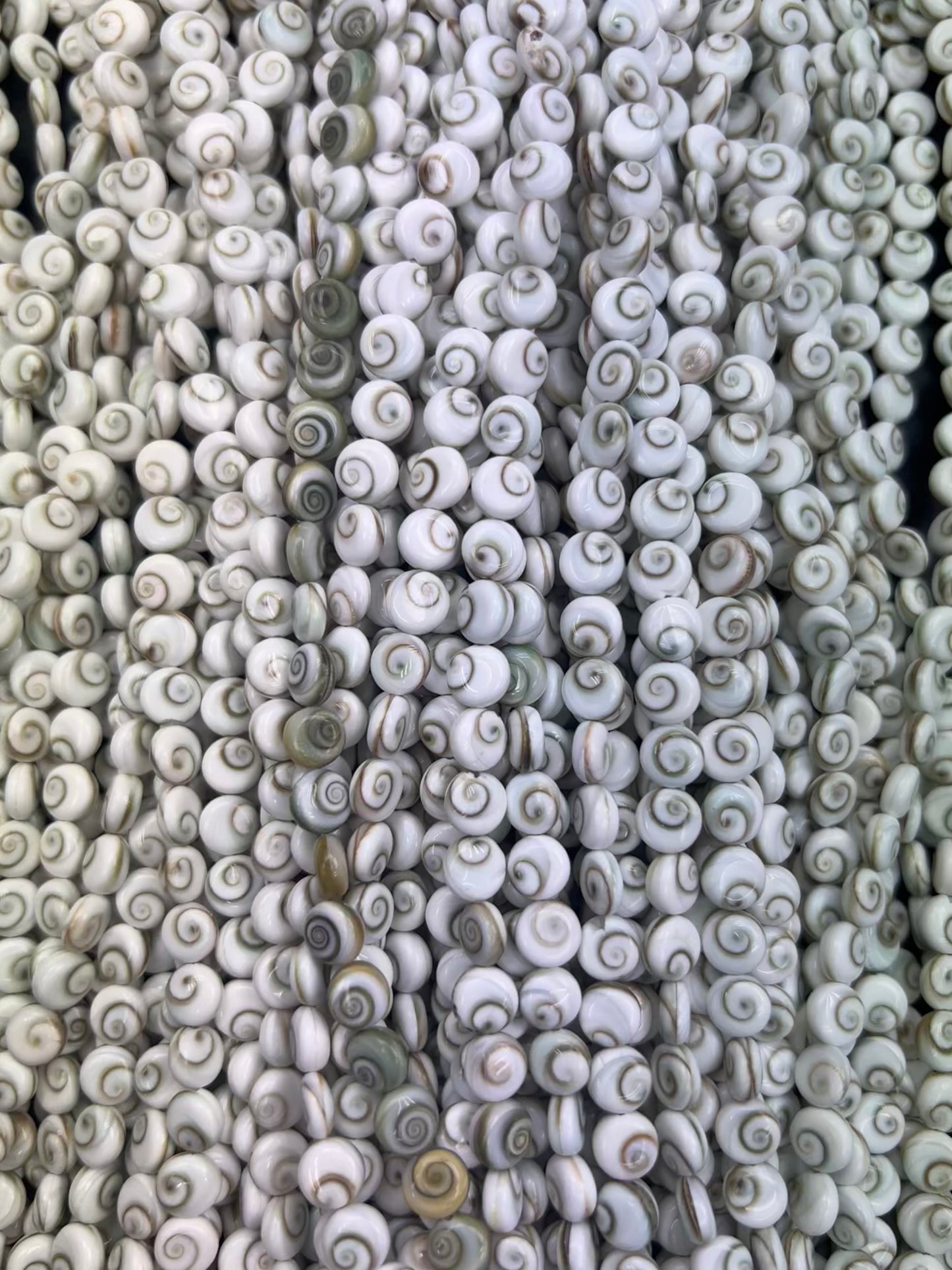 (Wholesale) Shiva Eyes Shell Round Shape Beads 8mm
